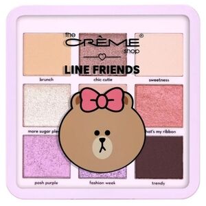 💖✨ LINE FRIENDS Choco Rosy Eyeshadow Palette 9 Shades 🌸🎀